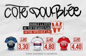 Cote doublée pour votre 1er pari chez Winamax jusqu&rsquo;au 11 décembre