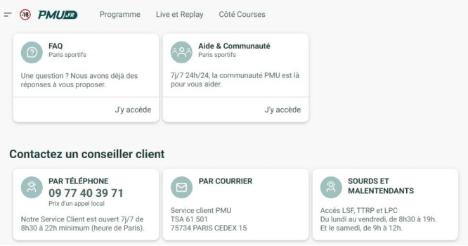 Client Pmu service client PMU : notre retour d'utilisation