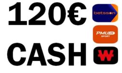 Gagnez 120€ CASH à coup sûr grâce à notre méthode paris sportifs