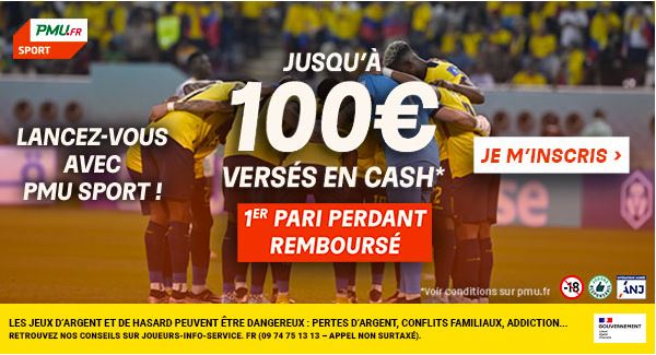 Bonus PMU 100€ en cash