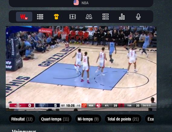 Streaming NBA Winamax