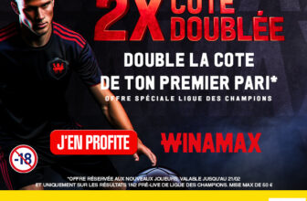 1/8 finale LDC : cote doublée sur le 1er pari chez Winamax