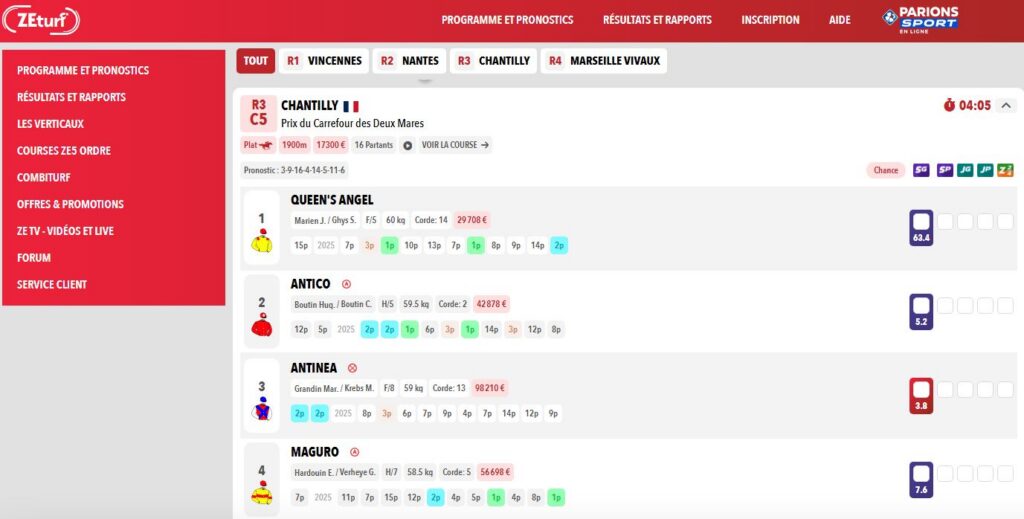 Paris hippiques chez ZEturf