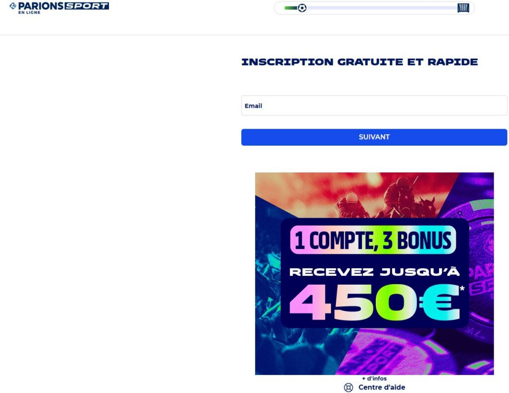Inscription Parions Sport en ligne 2026